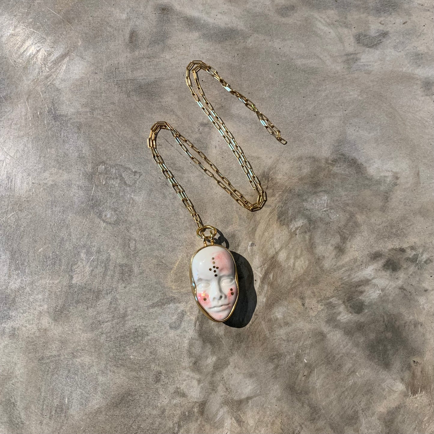 Festival double face necklace (gold)