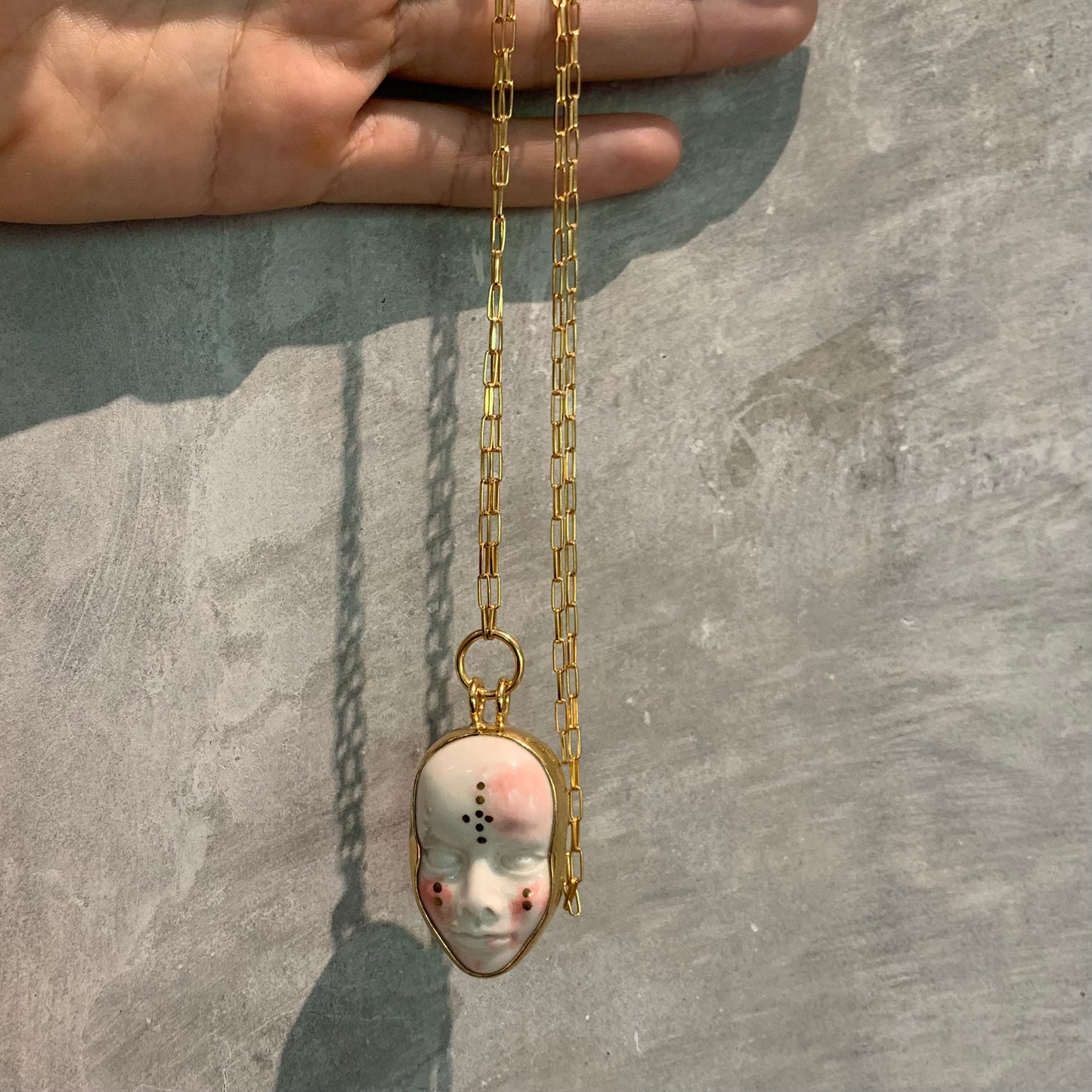 Festival double face necklace (gold)
