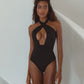 Iliana Swimwear Cross-Over One Piece In Black