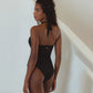 Iliana Swimwear Cross-Over One Piece In Black