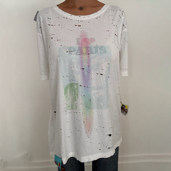 SAINT PARIS DISTRESSED TEE