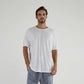 Oversized bamboo t-shirt - white - hedonist.bali