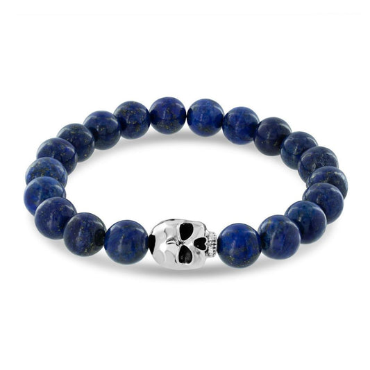 Lapis Lazuli Bracelet - Skull - IKKU Jewelry