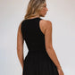Lucciola Smocked Cotton Midi Dress In Black