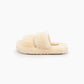 Fur Milk Sandals