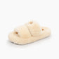 Fur Milk Sandals