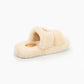 Fur Milk Sandals