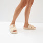 Fur Milk Sandals