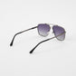 Gunmetal Aviator Sunglasses
