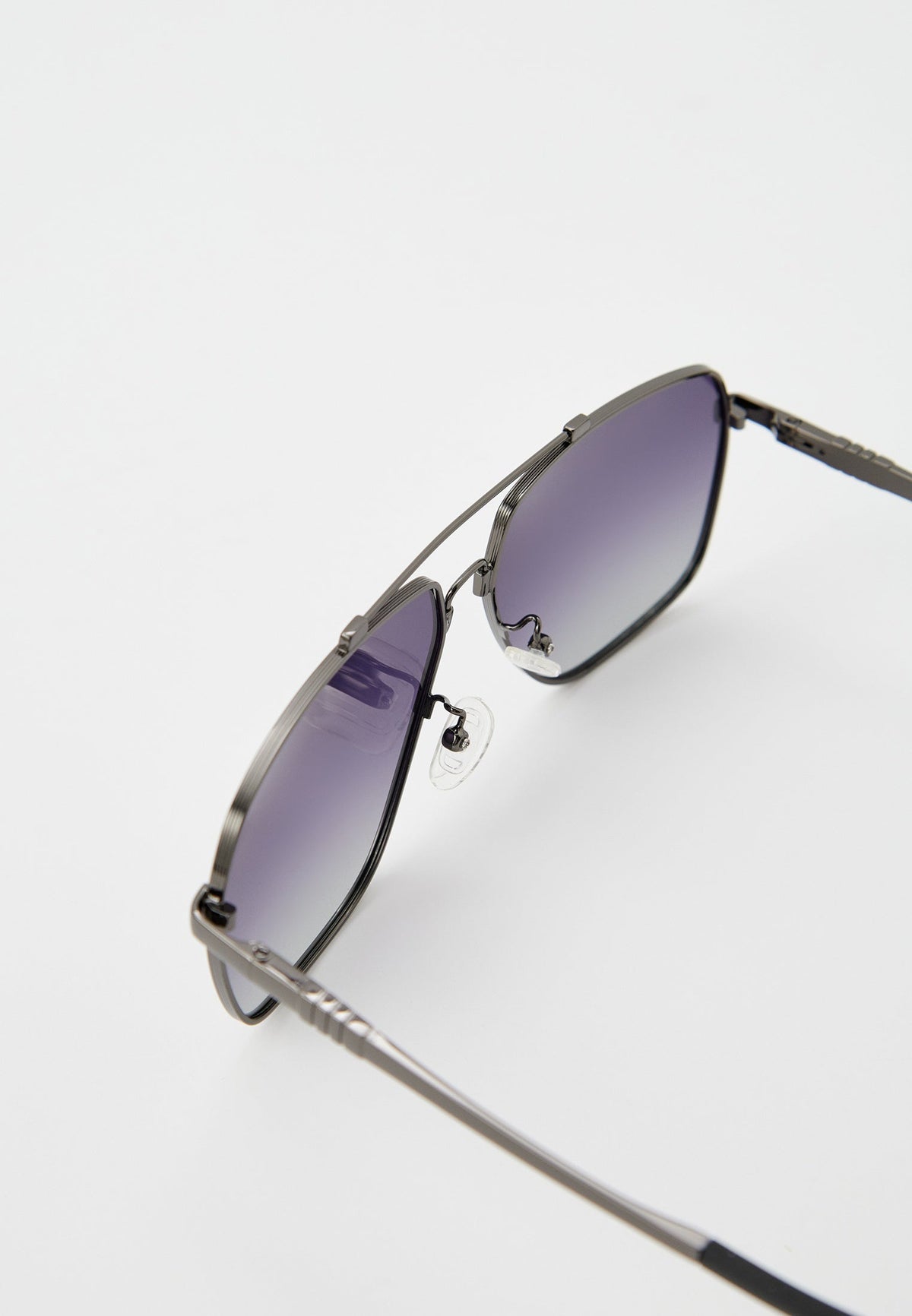 Gunmetal Aviator Sunglasses