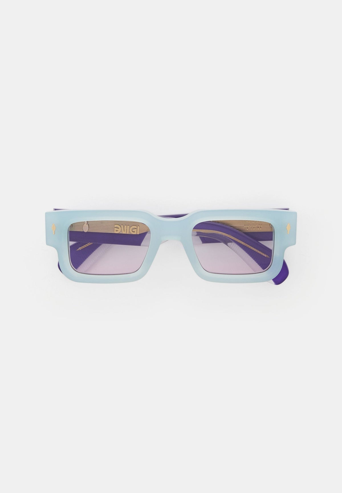 Blue Rectangle Sunglasses