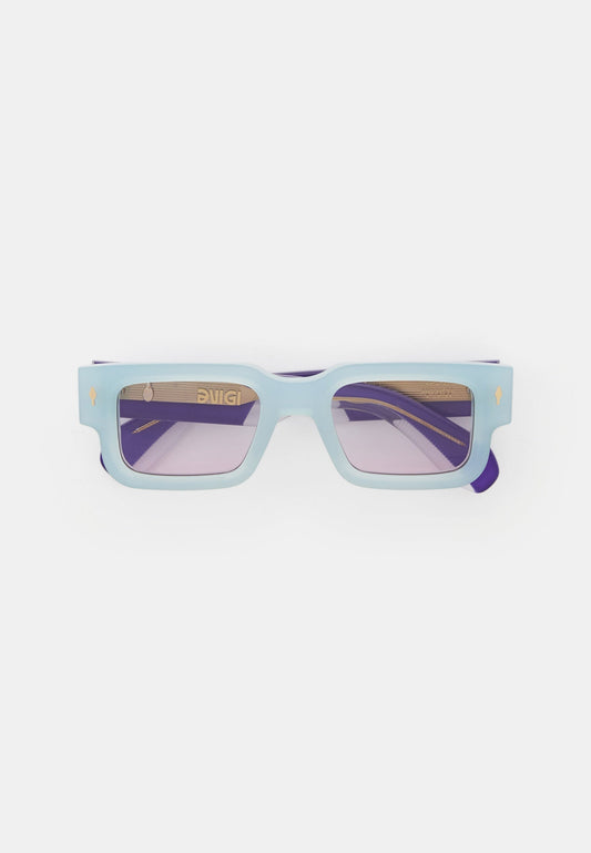 Blue Rectangle Sunglasses