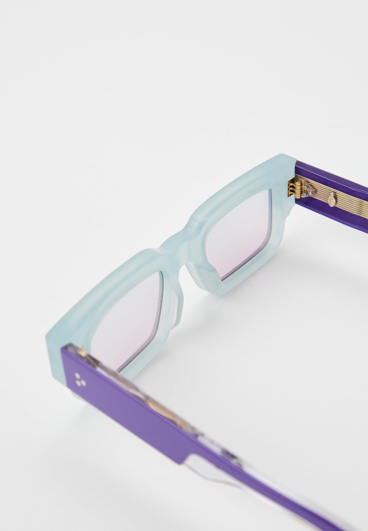 Blue Rectangle Sunglasses