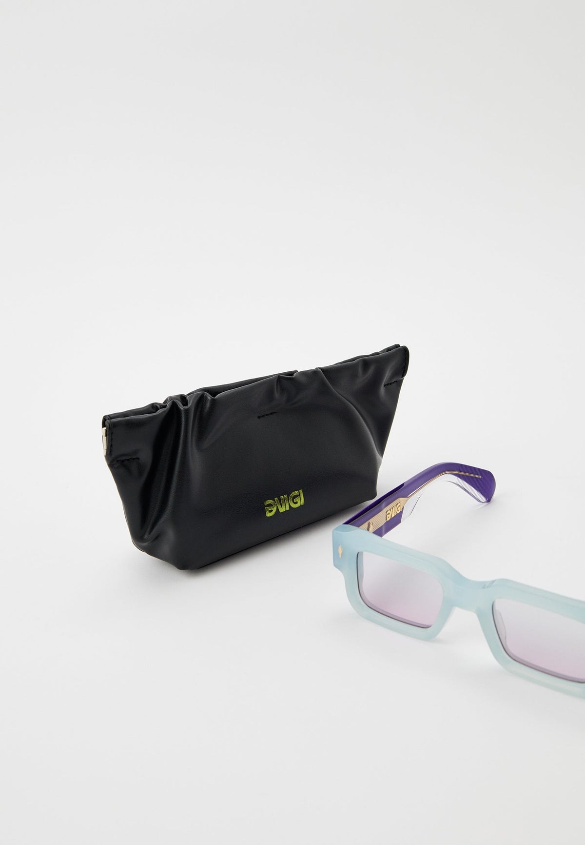 Blue Rectangle Sunglasses