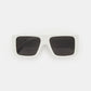White Rectangle Sunglasses