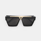 Black Geometric Sunglasses