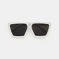 White Geometric Sunglasses