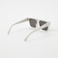 White Geometric Sunglasses