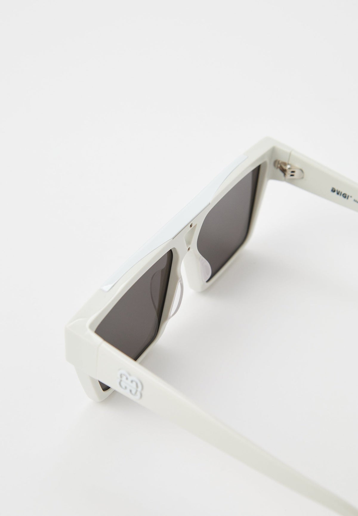 White Geometric Sunglasses