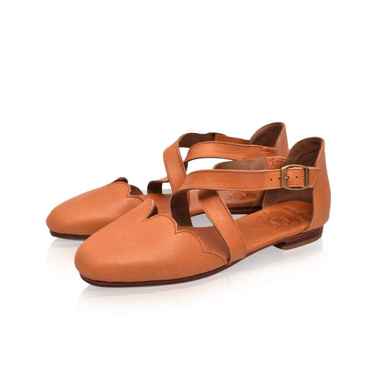 Mangrove Leather Flats In Tan