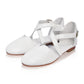 Mangrove Leather Flats In White