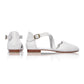 Mangrove Leather Flats In White