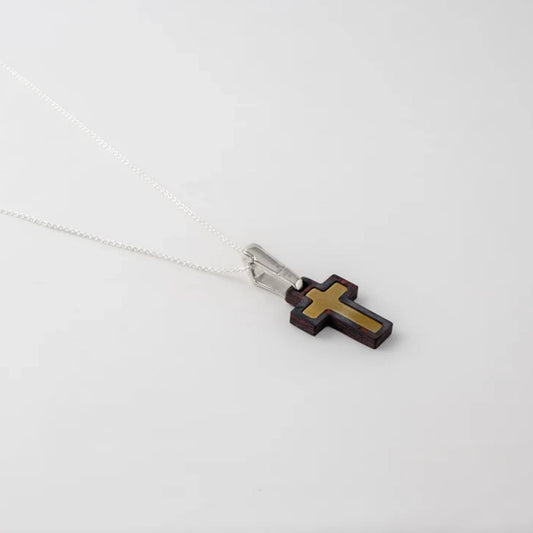 Necklace cross bloody