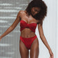 Palmeira Swimwear Set In Red Lava