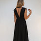 Rafina Goddes Cotton Maxi Dress In Black