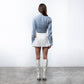 BOMBER JACKET LINEN IN BLUE
