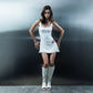DRESS LM IN OFF WHITE