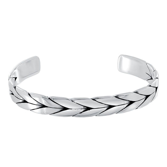 Cuff Bangle - Chevron - IKKU Jewelry