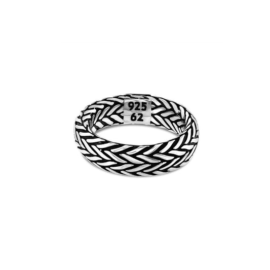 Ring - Chevron Oval Chain - IKKU Jewelry