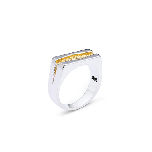 Ring - Fracture - 18k Gold Plating - IKKU Jewelry