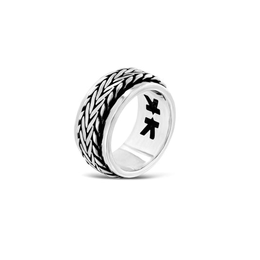 Ring - Spinner Double Chevron - IKKU Jewelry