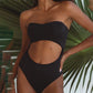 San Leo Cut-out One Piece Swimwear In Black