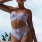 San Leo Cut-out One Piece Swimwear In Botanica
