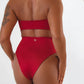 San Leo Cut-out One Piece Swimwear In Red Lava