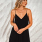 Silky Wind Strappy Maxi Dress In Black