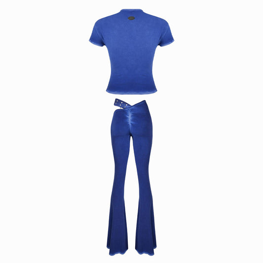 Valkrie Set Tee Pants Belt Denim