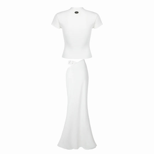 Valkrie Set Tee Skirt White