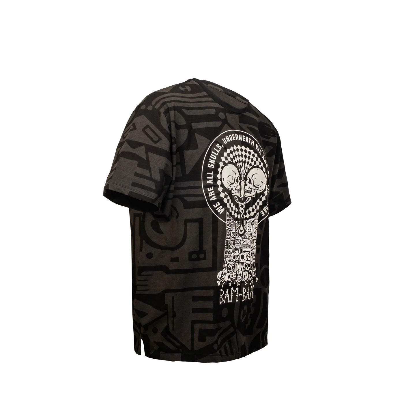 ONE LOVE CHARCOAL & BLACK OVERSIZED TEE