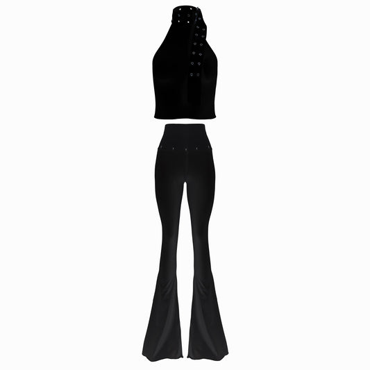 Valkrie Set Top Pants Hook Black