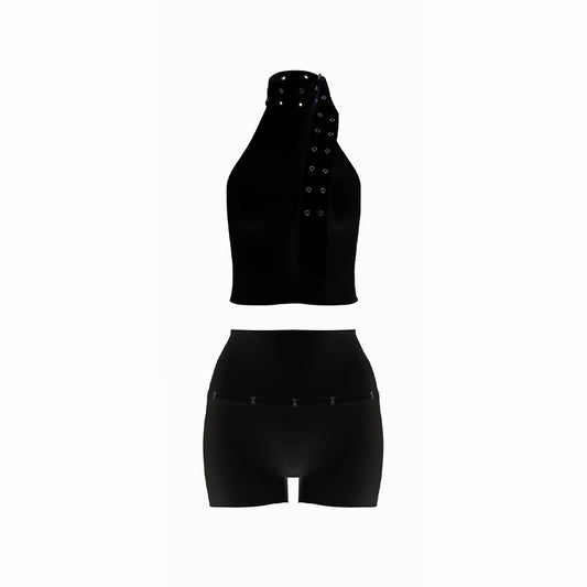 Valkrie Set Top Short Black