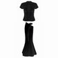 Valkrie Set Tee Skirt Black