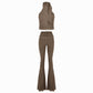 Valkrie Set Top Pants Hook Brown