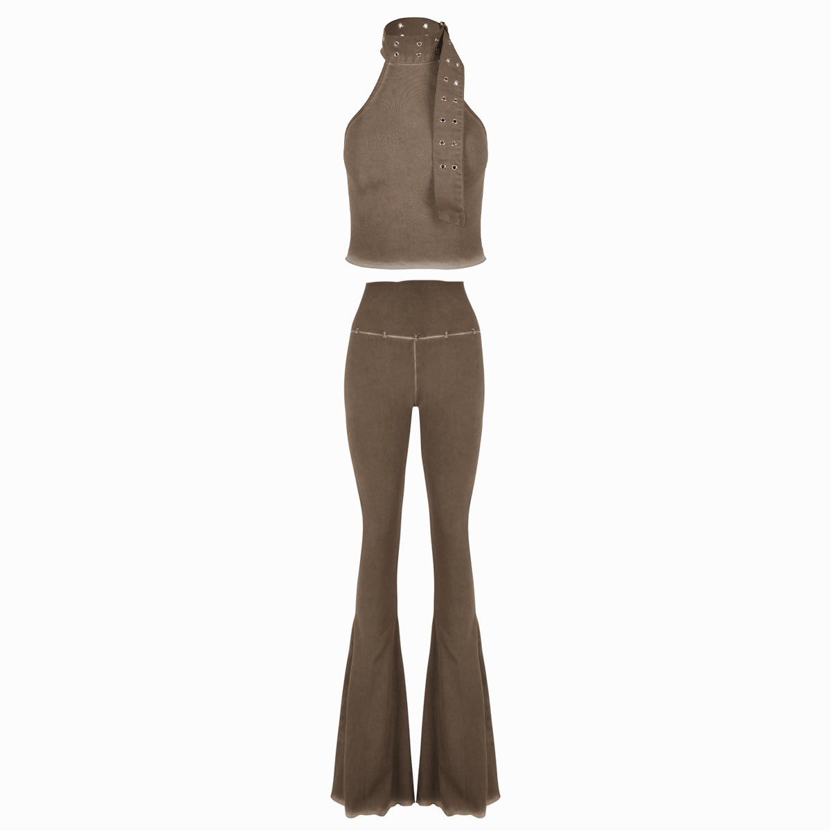 Valkrie Set Top Pants Hook Brown