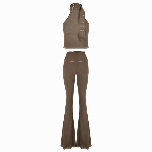Valkrie Set Top Pants Hook Brown