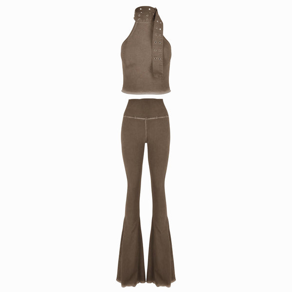 Valkrie Set Top Pants Hook Brown – Vecher Apparel