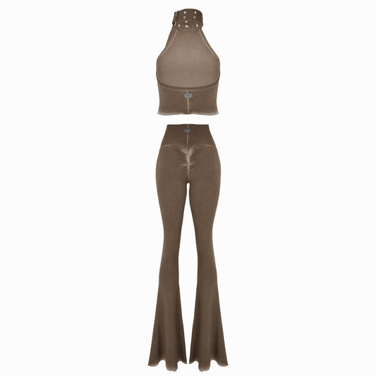 Valkrie Set Top Pants Hook Brown